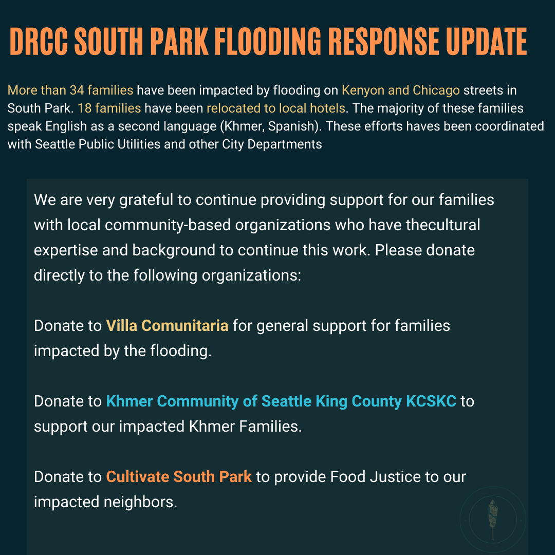Flooding Updates — Duwamish River Community Coalition